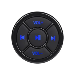 Auto Stuurwiel Bluetooth Knop Afstandsbediening Mp3 Muziek Camera Draadloze Slimme Afstandsbediening Voor Telefoon