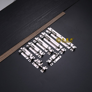 Stainless Steel <b>Door</b> Latch 2 3 4 5 6 Inch Surface Mounted Anti Theft Wooden <b>Door</b> <b>Hardware</b> Small Square Pin <b>Lock</b> - Product Image 2