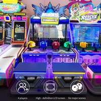 Machine de tir de balles commerciale pour 4 joueurs, jeu d'arcade de fête avec récupération de tickets pour centre de jeux