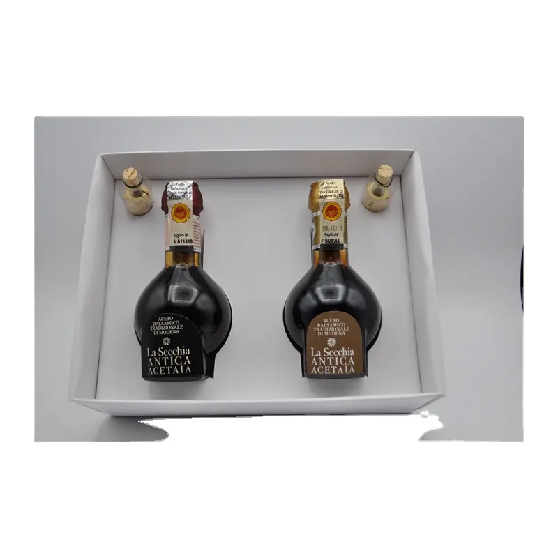 Coffret cadeau spécial Condiment italien Lasecchia 10 ans durée de conservation vinaigre balistique 100ml pour la cuisine