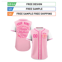 Regalo para el Día de la Madre, Jersey de Béisbol Personalizado, Talla Grande, Ropa Urbana Corta, Bordado al por Mayor, MOQ Bajo, Diseño Gratuito, Envío Rápido