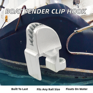 Nouvel attache-garde-boue réglable en plastique avec crochet flottant pour bateaux et yachts, compatible avec les rails carrés de 1 pouce/1,25 pouce - Product Image 3