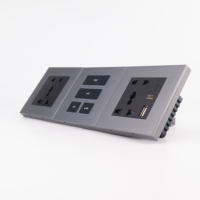 Module de panneau intelligent horizontal personnalisable Tuya Zigbee pour interrupteur et prise, idéal pour l'électricité sur mesure des chambres d'hôtel