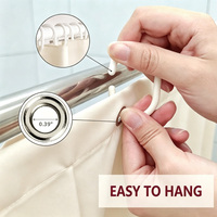 Rideau de Douche Vintage Floral Imperméable Écologique Anti-Moisissure avec 12 Crochets en Résine, Design Personnalisable, Renforcé pour Maison et Hôtel