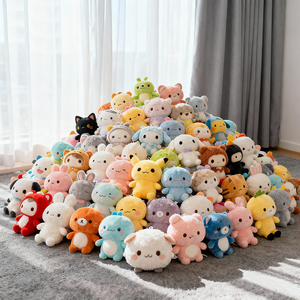 Peluche Anime Misti all'Ingrosso da 4, 7, 8, 10 Pollici per Macchine a Artiglio e Distributori Automatici, Bambole di Peluche, Animali di Peluche - Product Image 1