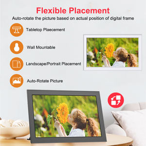 Cadre photo numérique grand format avec écran tactile HD, stockage de 16/32/64 Go, 15 pouces, vidéo, <span class=keywords><strong>gif</strong></span>, jpg, musique, partage <span class=keywords><strong>gratuit</strong></span> sur le cloud - Product Image 5