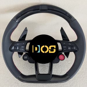 Volant sport en fibre <span class=keywords><strong>de</strong></span> carbone avec LED pour <span class=keywords><strong>Audi</strong></span> New TT TTS TTRS <span class=keywords><strong>R8</strong></span> - Product Image 1