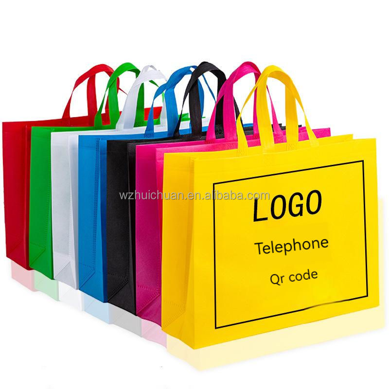 Reusable foldable non woven cheap nonwoven storage shopping bag woven bags