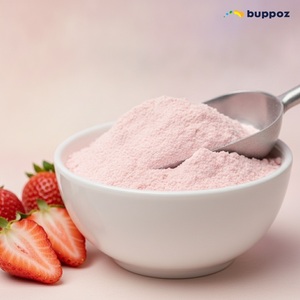 Poudre de thé au lait instantané à la fraise OEM 1kg/sac Certifié Halal Ingrédients pour Bubble Tea de Taïwan - Product Image 3