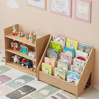 Boîte de rangement de bureau en bois durable et éco-responsable à un seul niveau avec support pour téléphone portable et étagère d'organisation pour la maison ou le bureau moderne
