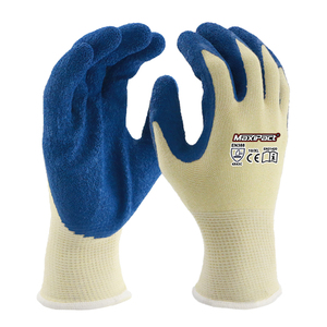 Guantes de Trabajo MaxiPact de Alta Elasticidad, Calibre 13, HPPE, Látex Arrugado, Antideslizantes, Resistentes a Cortes A3, Guantes de Construcción de Goma con Agarre - Product Image 1