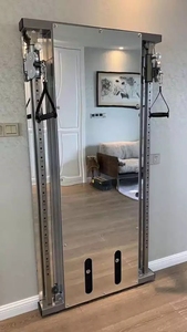 Appareil de fitness mural multifonctionnel : Entraîneur fonctionnel à double câble croisé, système de poulies pour salle de sport - Product Image 5
