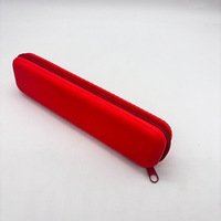 Étui de rangement portable en silicone avec fermeture éclair, sac de voyage grande capacité pour crayons et pinceaux de maquillage