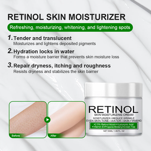 Sample Link Crème hydratante anti-âge au rétinol pour le visage à l'acide hyaluronique et à la niacinamide Crème de nuit contenant du thé vert - Product Image 5