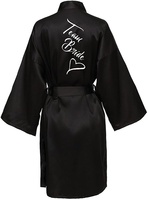Peignoir de Mariage Personnalisé avec Nom et Date, Peignoir de Mariée en Faux Soie, Robe de Mariée, Robes de Mariée pour Femmes, Robe de Mariée pour Demoiselle d'Honneur, Robe de Mariage pour Femme, Robe de Soirée pour Enterrement de Vie de Jeune Fille