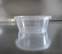 Boîte à bento jetable de récipients de nourriture en plastique jetables transparents de pp avec la diverse taille de rectangle de cercle de couvercle