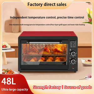 Home hẹn giờ điều khiển mini xách tay Glass 22L 48L thép không gỉ Lò nướng bánh Pizza Toaster Đối với trang chủ nấu ăn - Product Image 3
