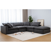 Canapé Sectionnel Moderne en Forme de L, Doux et Confortable, Style Nuage, Nouveau Modèle