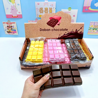 Jouet Squishy en PU en forme de barre de chocolat simulée, à récupération lente, anti-stress, pour adultes et enfants