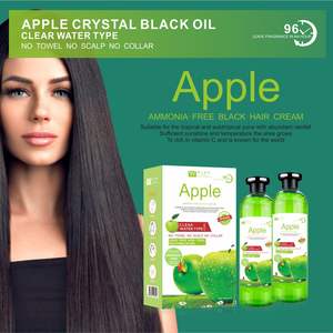 Tinte de Cabello en Gel Negro Original de Fábrica Apple 500ML*2 con Extracto Herbal para Tinte de Cabello Permanente en Gel Color de Cabello Duradero 96 - Product Image 2