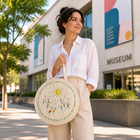 Nouveaux produits – Sac fourre-tout circulaire surdimensionné en toile de coton imprimé personnalisé pour l'hiver – Sacs à main OEM pour femmes – Australie Weeken