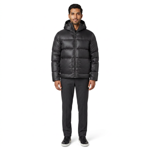 Invierno negro suave ligero Casual sin mangas Hombre burbuja abrigos Puffer chaquetas chaleco - Product Image 1