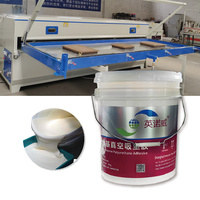 Colle adhésive innovante en polyuréthane à base d'eau pour le travail du bois, membrane PVC, colle liquide blanche laiteuse pour aménagement intérieur