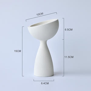 กระถางต้นไม้ปูนซีเมนต์ดีไซน์สร้างสรรค์ทรงเอวเล็ก พร้อมหินกระจายกลิ่น ภาชนะใส่ต้นไม้ ไม้ประดับอากาศ ลูกมอส ชุดปลูกต้นไม้บนโต๊ะ - Product Image 6