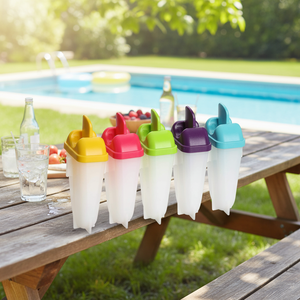 5 pezzi grandi stampi per ghiaccioli in plastica vari colori-scatola da 80 per divertimento estivo! - Product Image 3