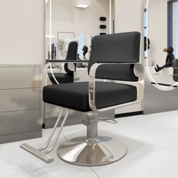 Kursi Salon Rambut Kelas Atas Kursi Salon Rambut Eksklusif Kursi Potong Rambut Salon yang Dapat Diputar dan Disesuaikan