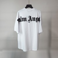 Groothandel bedrukking PA Letter korte mouwen trendy merk unisex casual veelzijdige losse T-shirt goedkope kleding