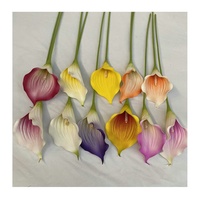 Hochzeitsdekoration Valentinstag Muttertagsgeschenk rote weiße blaue konservierte künstliche Blumen Calla Lily-Blütenstrauß