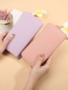 BESTELLA Nuovo Portafoglio Lungo in PU Colore Macaron con Cerniera, Borsa Multicomparto con Motivi per <span class=keywords><strong>Donna</strong></span>, Portatile - Product Image 6