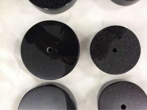 قاعدة جائزة من الجرانيت الأسود المطلق وقاعدة تمثال دائرية الشكل - Product Image 3