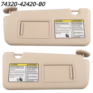 Pare-soleil de <span class=keywords><strong>voiture</strong></span> 74320-42420-B0 avec miroir de maquillage pour Toyota RAV4 2003-2005 LHD, accessoires de <span class=keywords><strong>voiture</strong></span> - Product Image 1