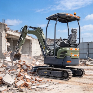 Mini-excavatrice d'usine 1,8 tonne, <span class=keywords><strong>micro</strong></span>-excavatrice hydraulique sur chenilles, petite excavatrice pour usage agricole, domestique et de jardin - Product Image 3
