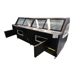 Réfrigérateur de présentation pour fruits de mer, direct usine, pour charcuterie, <span class=keywords><strong>boucherie</strong></span>, vitrine réfrigérée commerciale avec porte vitrée et chambre froide intégrée - Product Image 1