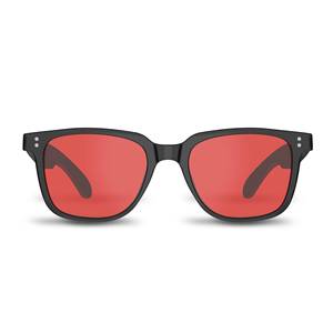 Mode Nuit - Lunettes Intelligentes avec Verres Relaxants Rouges / Filtre Anti-Lumière Bleue et UV400 / Bluetooth et Audio à Oreille Ouverte - Product Image 4
