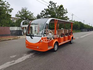 Nouvelle conception, couleur orange, bus électrique personnalisé à 4 rangées de sièges, mini-bus, batterie longue durée, alimenté par batterie, pour la vente en gros - Product Image 5
