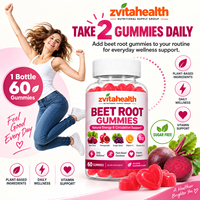 Gummies de Betterave à Marque Blanche Saveur Personnalisée Soutien Circulatoire Santé Cardiaque Stimulateur d'Oxyde Nitrique Complément Végétalien