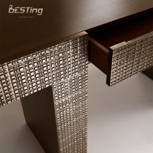 Mobilier <span class=keywords><strong>scandinave</strong></span> de salon avec tiroirs <span class=keywords><strong>Console</strong></span> de luxe en bois massif/métal sculpté <span class=keywords><strong>Table</strong></span> en béton - Product Image 4
