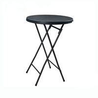 Table pliante en acier plastique pour jardin extérieur