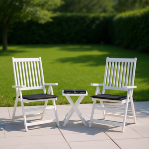 Cojines para Sillas de Exterior de Tela Oxford, 19.7"x19.7", 2 Piezas, Extraíbles y Lavables, Color Antracita Sólido - Product Image 2