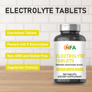 Tabletas de Electrolitos de Marca Privada que Contienen Cloruro con Sodio para Complementar la Hidratación y Mantener la Concentración de Electrolitos - Product Image 6