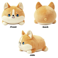 Boneka Anjing Plushie Custom Pabrik, Simulasi Realistis, Rambut Pendek & Panjang, Boneka Hewan Corgi