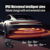 Klaxon de sirène de voiture automatique étanche Ip66 12v ~ 24v 75 ~ 110db Volume La sirène de voiture peut changer en tant que bruits de fond