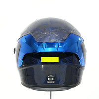 Casque intégral de moto Gradients MY, léger, en fibre de carbone, avec aérations supérieures et double visière