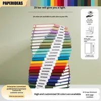A5 Carnet personnalisé avec couverture en cuir Style littéraire simple Planificateur de bureau d'affaires un cadeau merveilleux