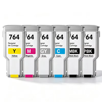 BOMA.LTD untuk Kartrid Tinta HP 764 300ML dengan Tinta Penuh untuk Printer HP Designjet T3500 C1Q13A C1Q14A C1Q15A C1Q16A C1Q17A C1Q18A