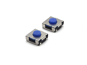 TACT SWITCH DIN 6,2*6,2mm H3.5mm Nylon Latón PCB Botón azul 4P - Product Image 5